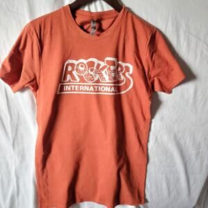 Rockers label t shirt size  small burnt orange  ska  reggae